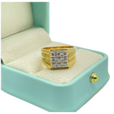 20K Yellow Gold Men’s Diamond Ring