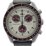 Omega X Swatch 42mm Quartz Chronograph Watch “Mission To Pluto”
