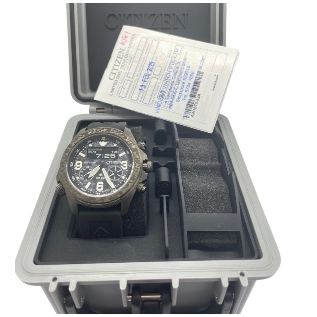 Citizen Promaster Radio Controlled Land 43mm Digital/Analog Watch JV1008-63E