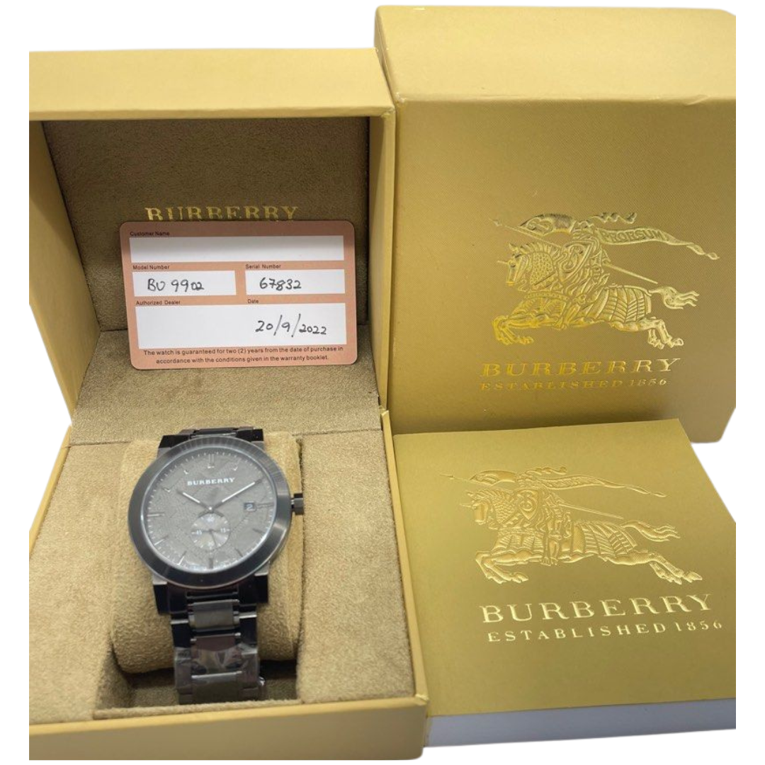 Burberry Men’s City BU9902 42mm Quartz Black Dial Watch