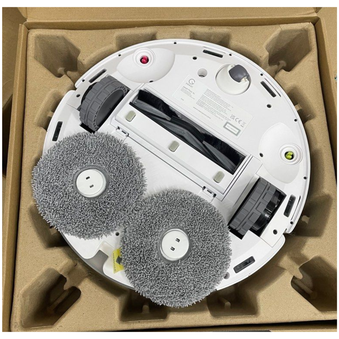 Yeedi Floor 3+ Suction and Wet Robot Vacuum Cleaner, Dual Power Swivel Mop, Suction Power 5100Pa, 3D Obstacle Avoidance, Fast Mapping, Cleaning Carpet and Hard Floors