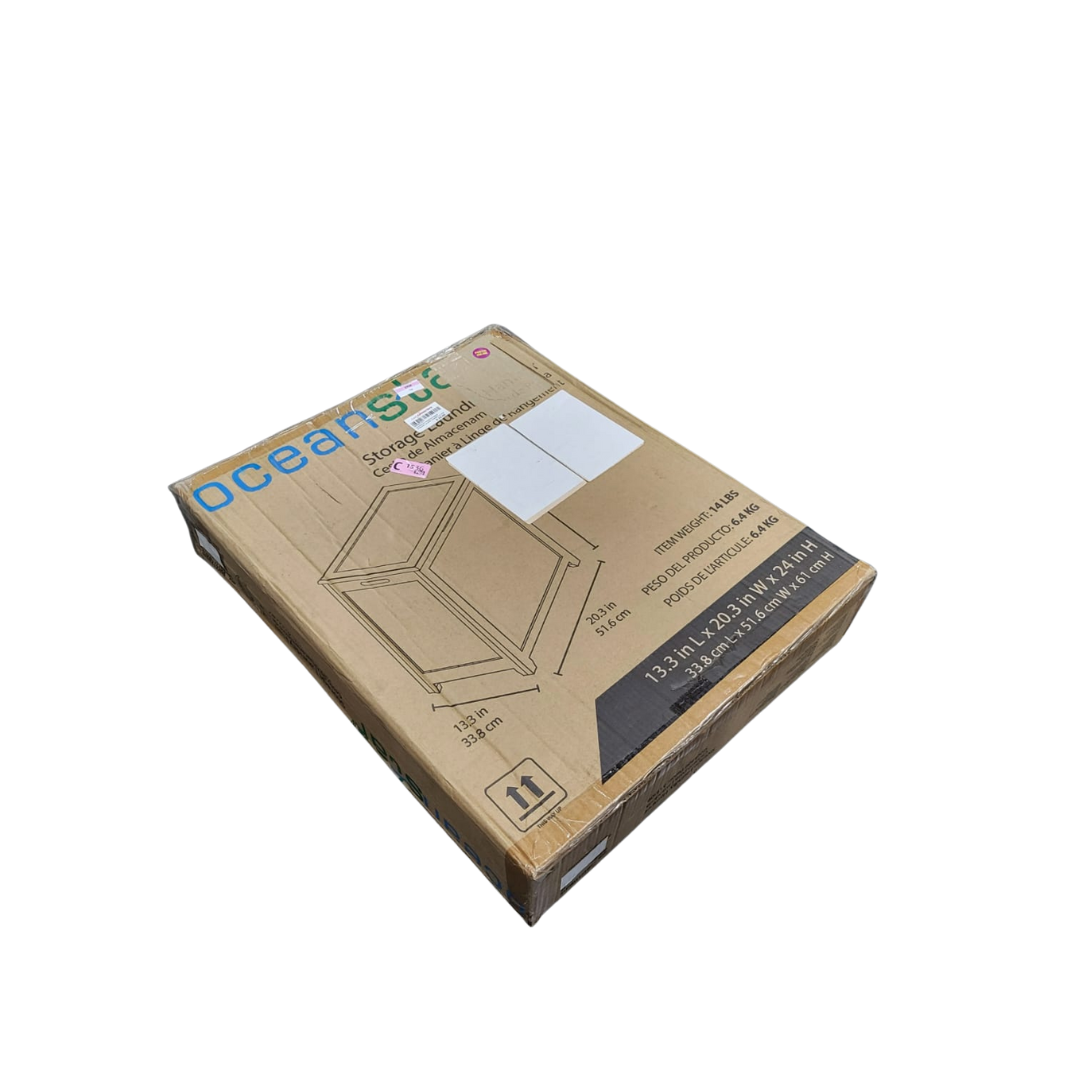 Oceanstar RH5513 WHITE Storage Laundry Hamper