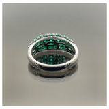 18K White Gold Emerald Ring