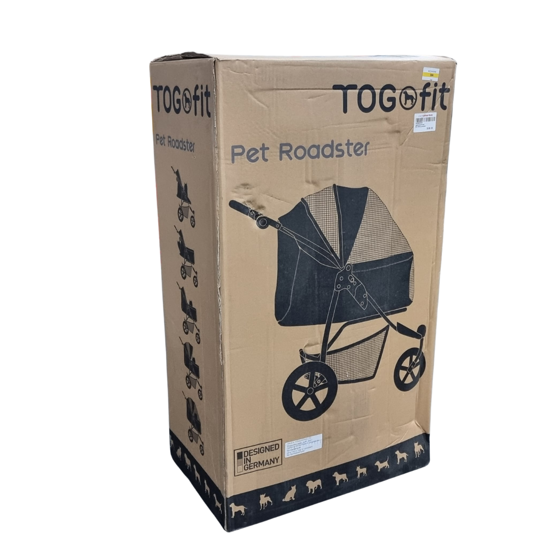 Hauck TOGfit Pet Roadster - Luxury Pet Easy Foldable Three Wheels Travel Jogger max. Loading 70 lb