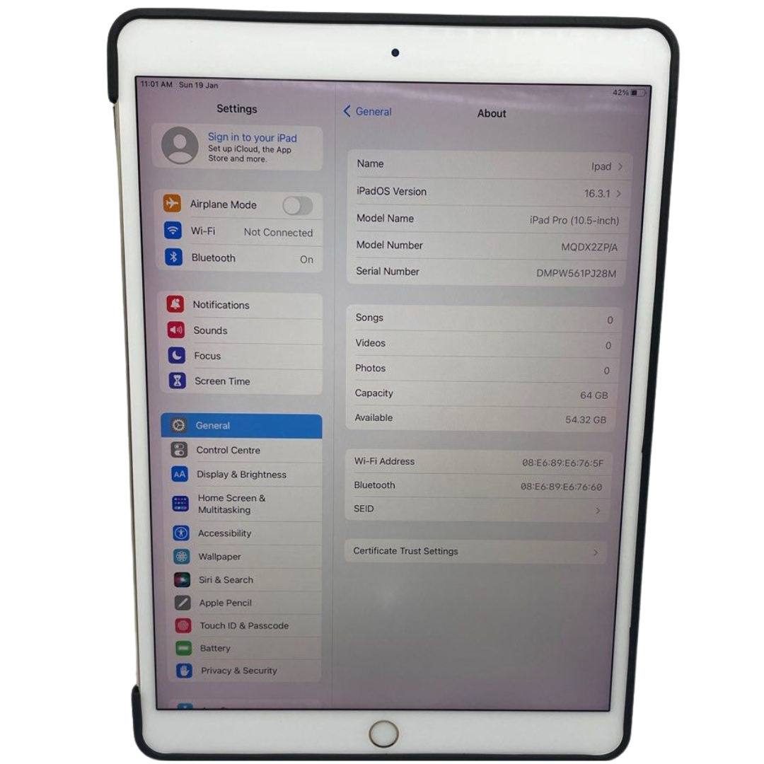 iPad Pro 10.5" WiFi (2018) Gold 64GB
