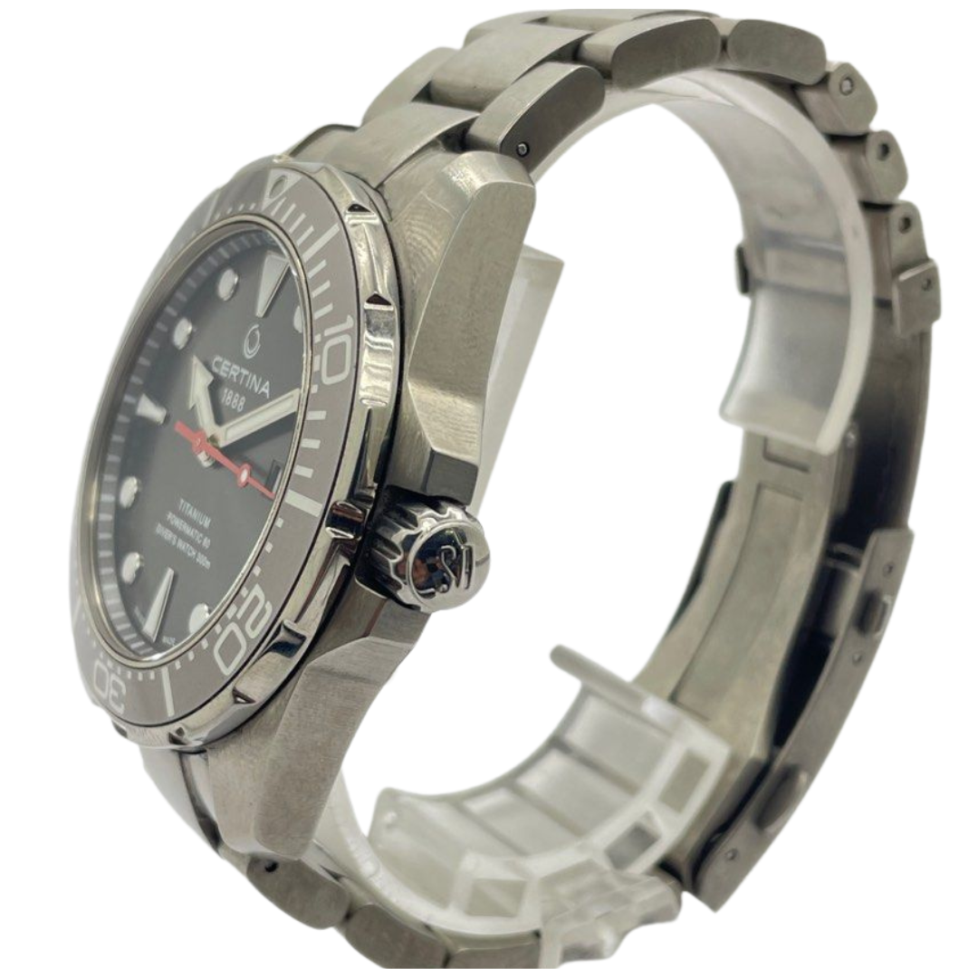Certina DS Action Fiver Titanium Powermatic 80 43mm Automatic Grey Dial Watch