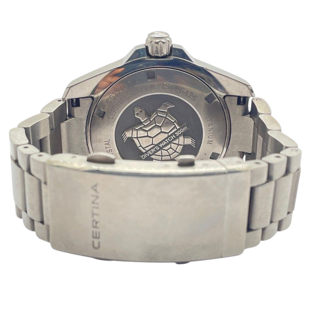 Certina DS Action Fiver Titanium Powermatic 80 43mm Automatic Grey Dial Watch