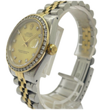 Rolex Datejust 68273 31mm Half Gold Diamond Automatic Watch