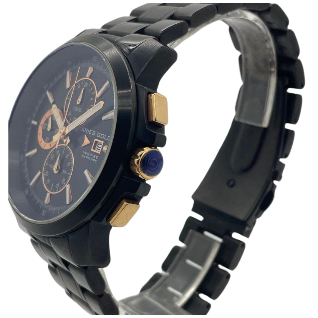 Aries Gold Inspire Contender Black 42.5mm Chronograph Quartz Watch