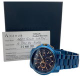 Aries Gold Inspire Contender 42.5mm Chronograph Quartz Blue Dial Watch