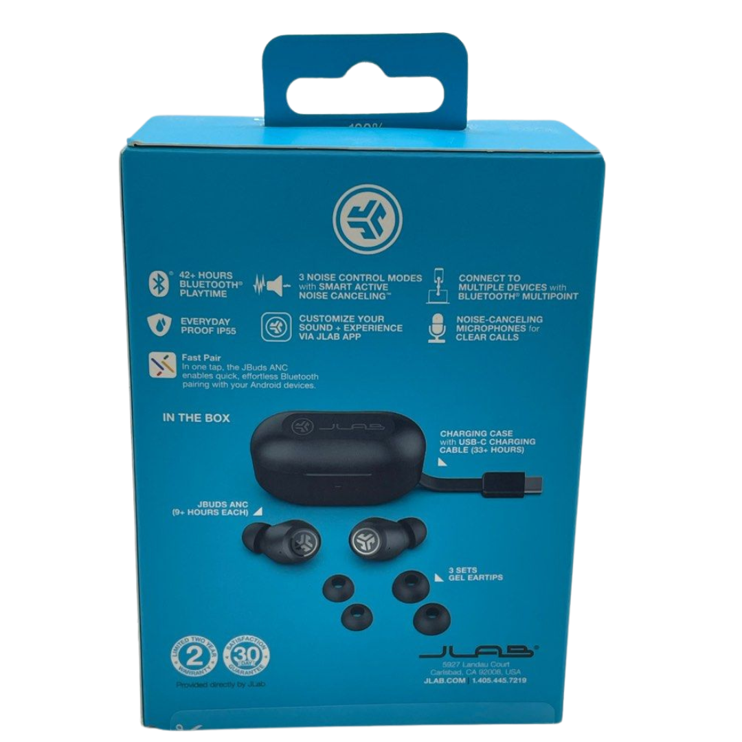 JLab JBuds ANC 3 True Wireless Earbuds Black