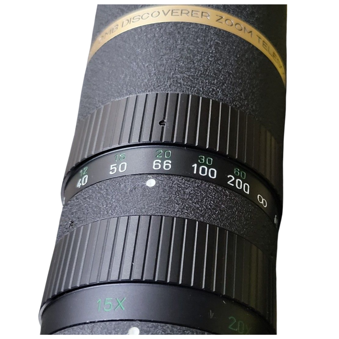 BAUSCH & LOMB Discoverer 15-60/60mm Zoom Telescope W/70" Tripod