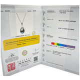 18K White Gold South Sea Pearl Necklace with Cert