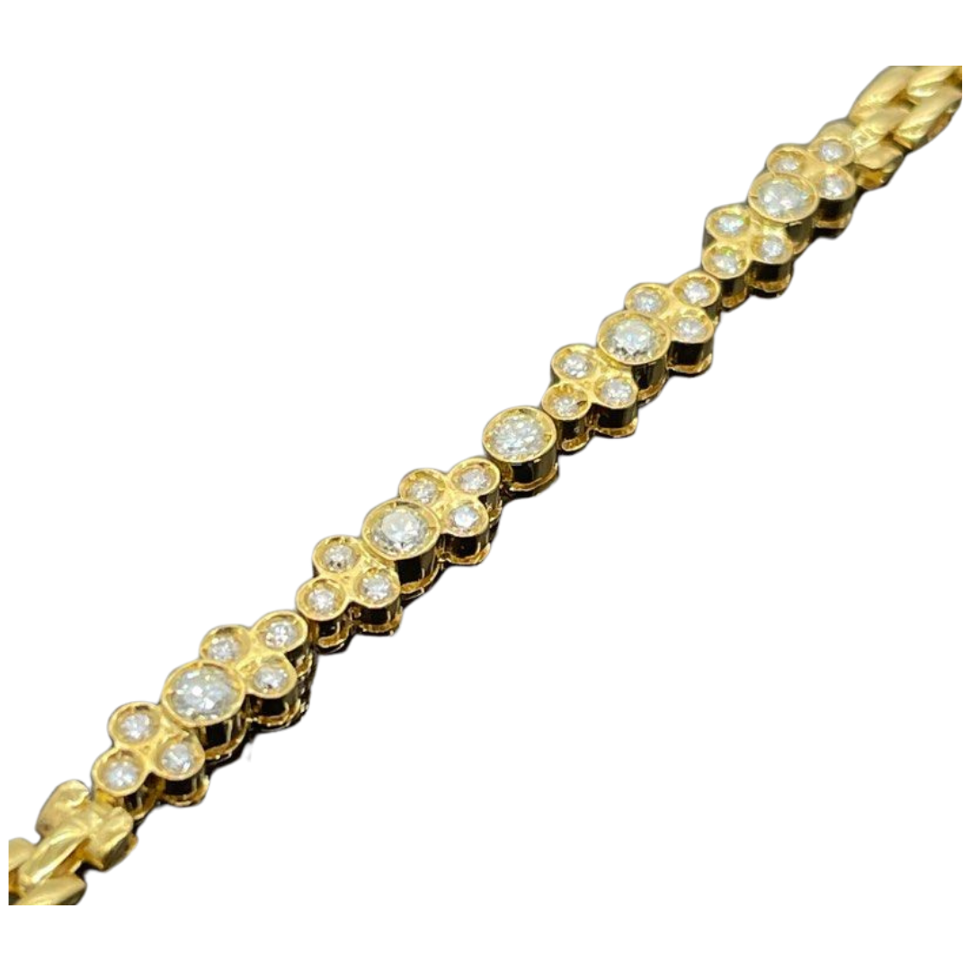 18K Yellow Gold Diamond Bracelet