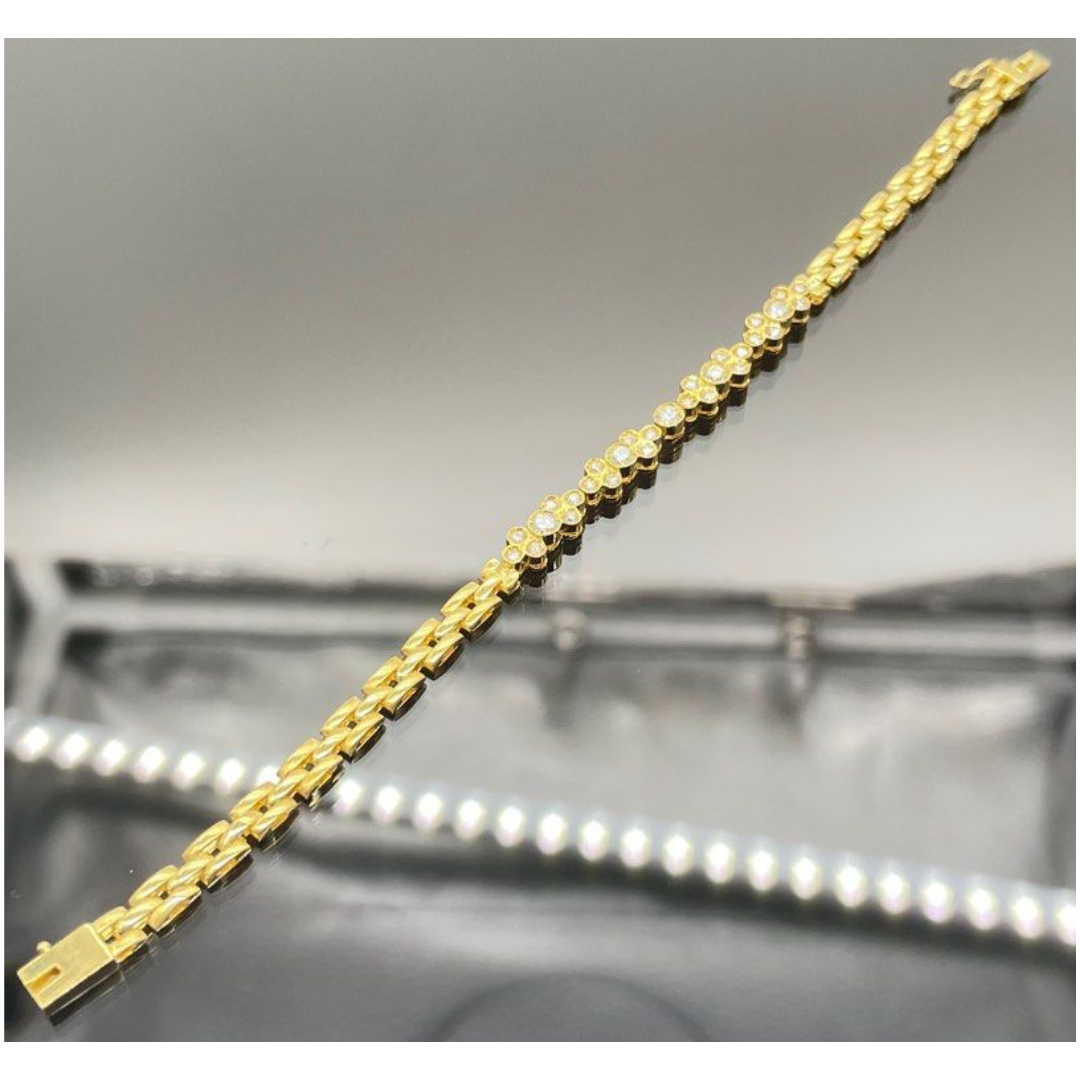 18K Yellow Gold Diamond Bracelet