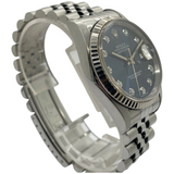 Rolex Datejust 16234 36mm Diamond Blue Dial Automatic Watch