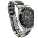 Swatch Irony 43mm Quartz Chronograph Black Dial Watch YVS441G