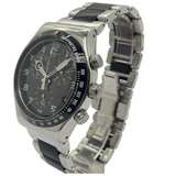 Swatch Irony 43mm Quartz Chronograph Black Dial Watch YVS441G