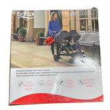 Britax B-Lively Double Stroller, Raven - Quick Self Standing Fold, Adjustable Handlebar, All Wheel Suspension