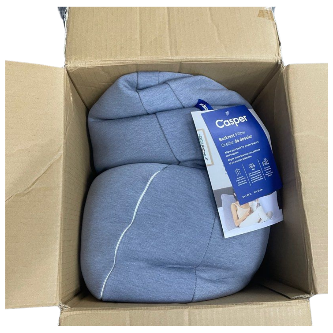 Casper Sleep Backrest Pillow, One Size, Gray