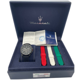 Maserati Successo 44mm Quartz Chronograph Black Dial Watch
