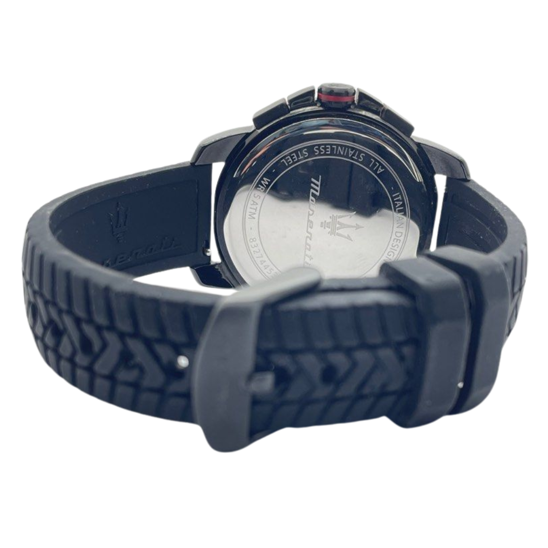 Maserati Successo 44mm Quartz Chronograph Black Dial Watch