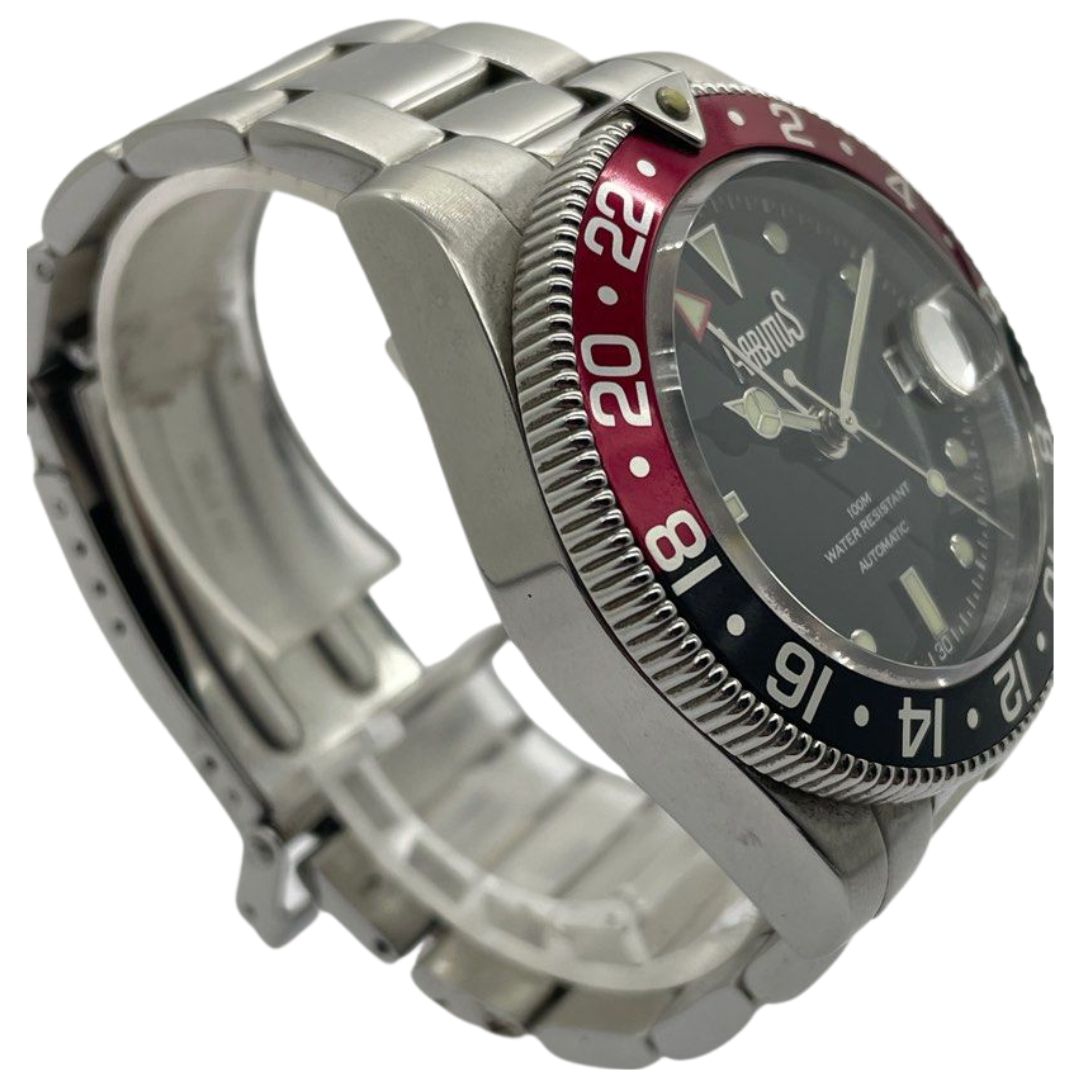 Arbutus GMT 40.5mm Automatic Black Dial Watch AR1806