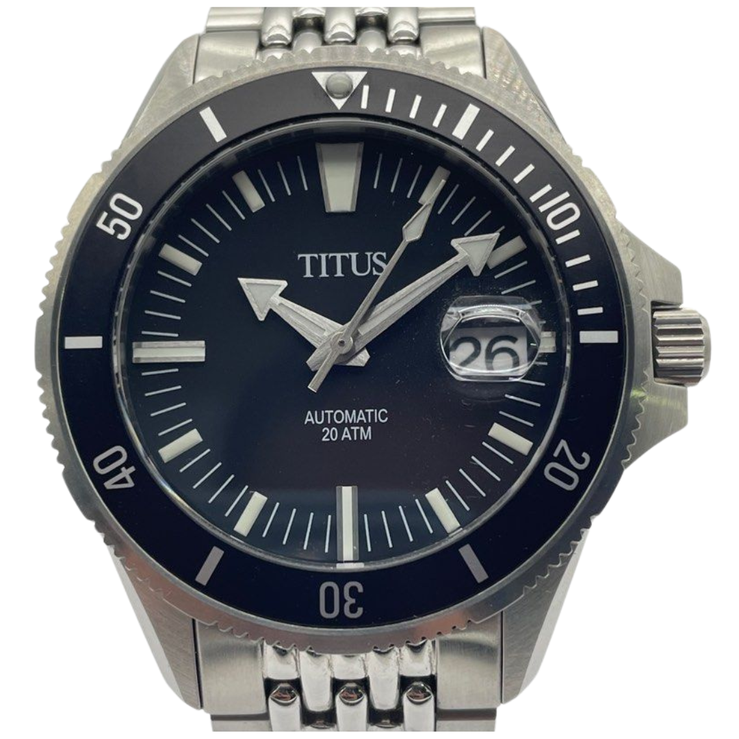 Solvil ET Titus Valor 43mm Automatic Black Dial Watch