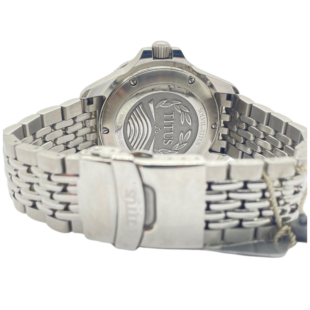 Solvil ET Titus Valor 43mm Automatic Black Dial Watch