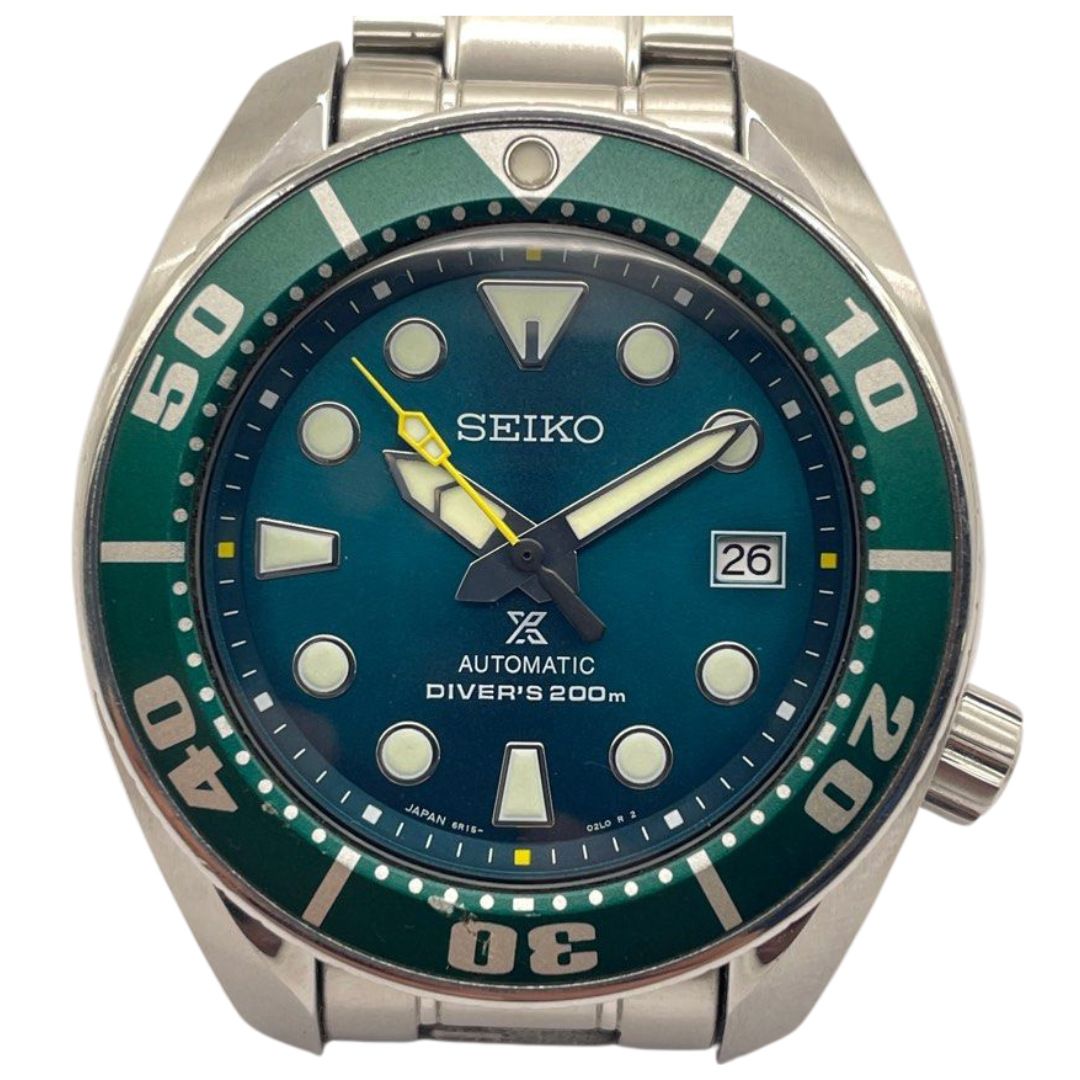Seiko Prospex Diver Scuba Sumo 44mm Automatic Green Dial Watch