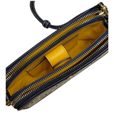Tory Burch Women's T Monogram Jacquard Double-Zip Mini Bag Crossbody