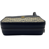 Tory Burch Women's T Monogram Jacquard Double-Zip Mini Bag Crossbody