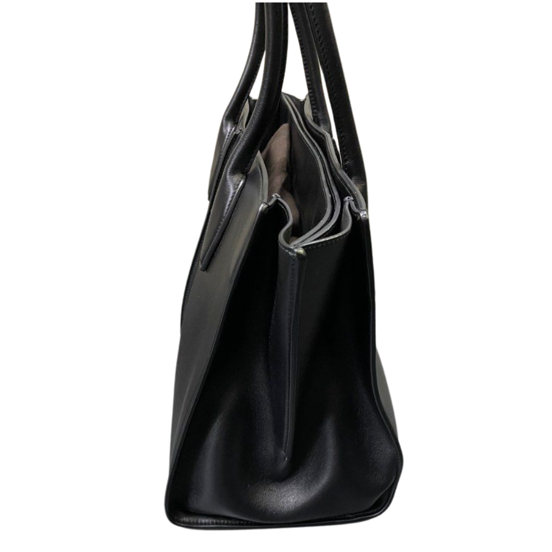 TOD'S Black Leather Tote Bag