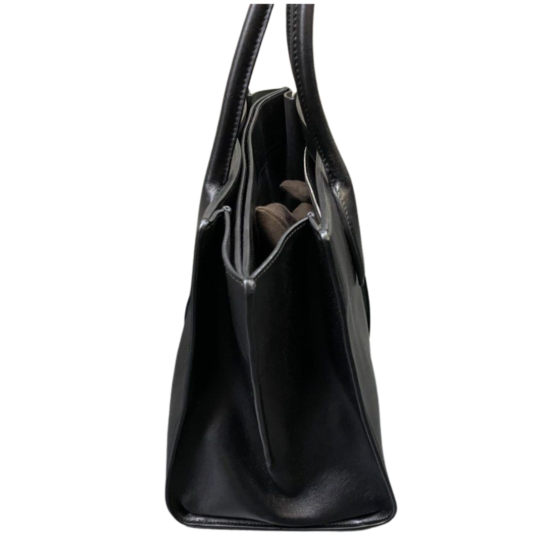 TOD'S Black Leather Tote Bag
