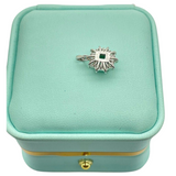 PT900 Natural Emerald & Diamond Pendant