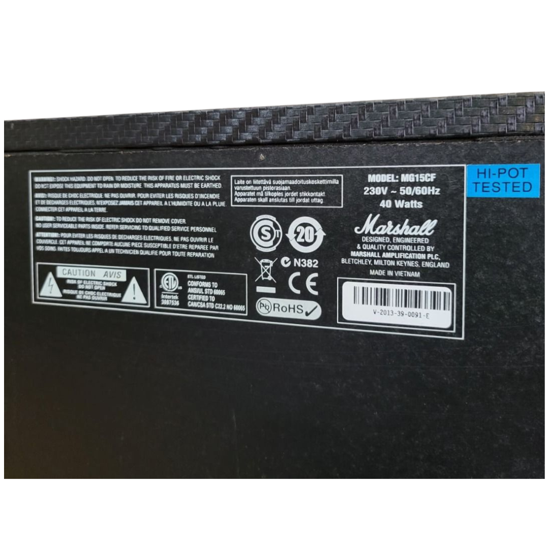 Marshall MG15CF Guitar Amplifier, Black