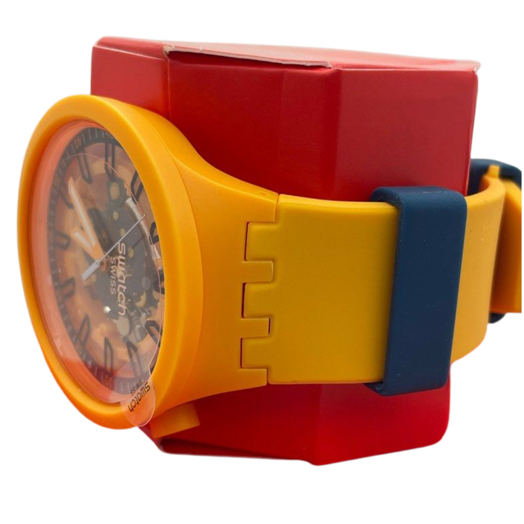Swatch Big Bold Fresh Orange 47mm Quartz Watch