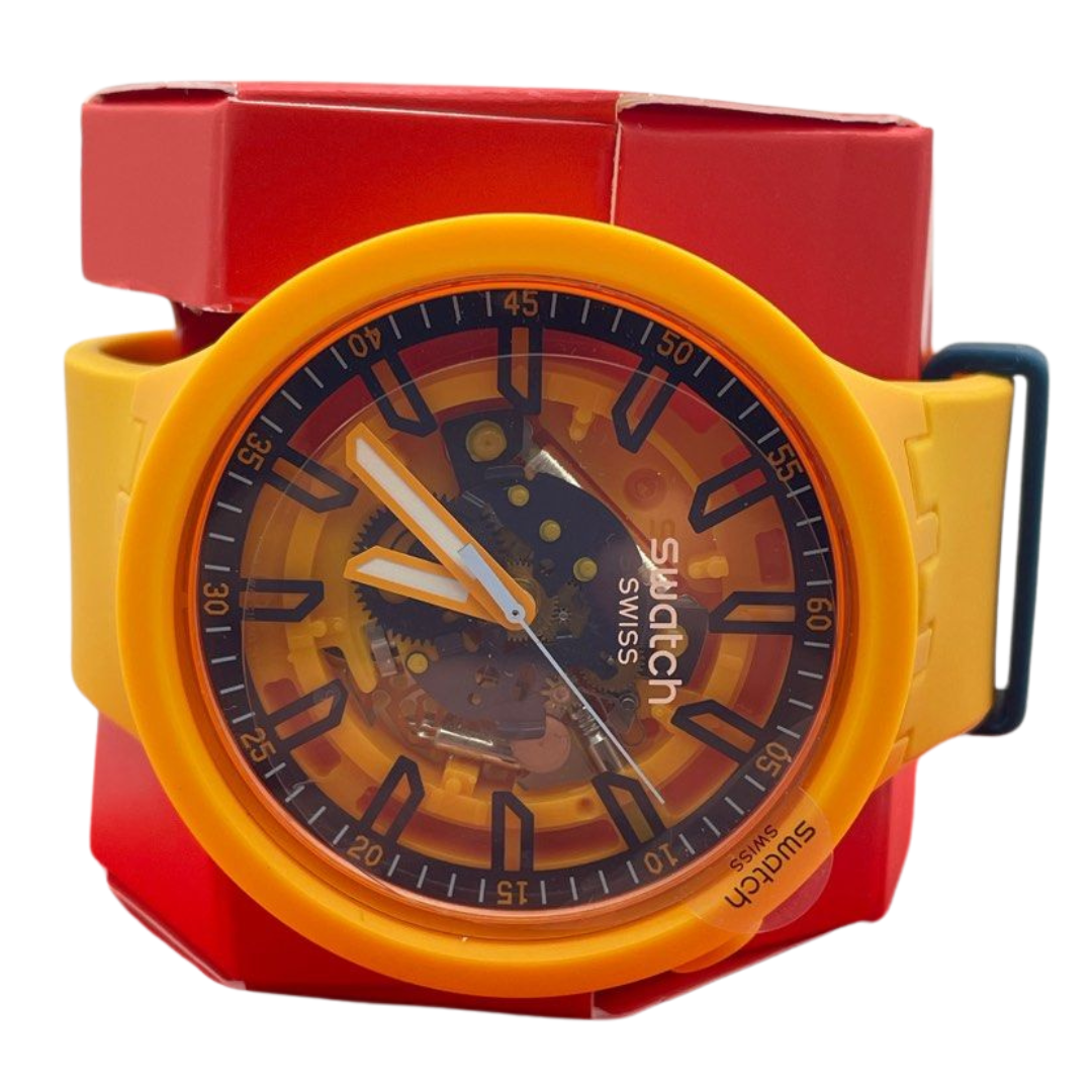 Swatch Big Bold Fresh Orange 47mm Quartz Watch