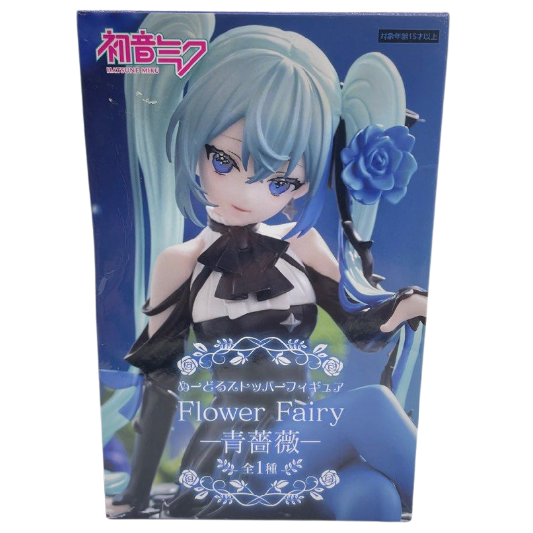 FuRyu Vocaloid Hatsune Miku Flower Fairy (Blue Rose) Noodle Stopper Figure