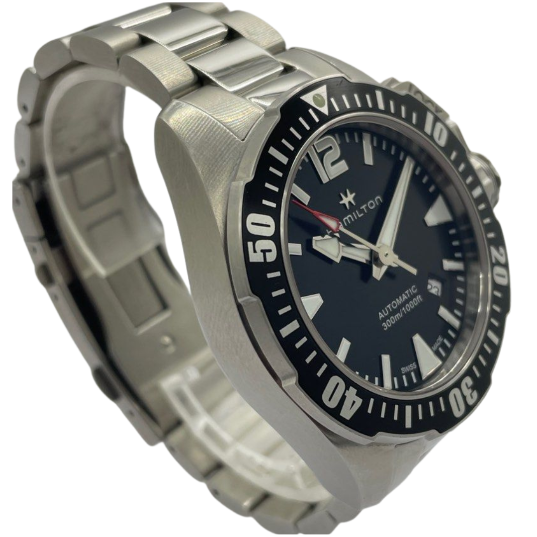 Hamilton Kahki Navy 42mm Automatic Black Dial Watch H776050
