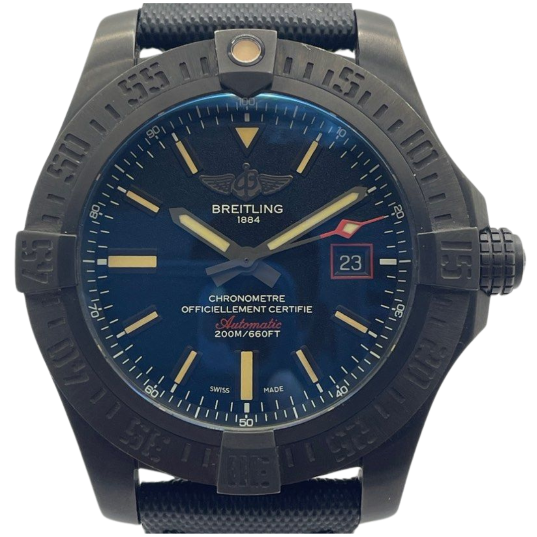 Breitling Avenger Blackbird 44mm Titanium Black Dial Watch