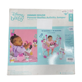 Bright Starts Disney Baby Minnie Mouse Activity Jumper - Forever Besties with Lights and Melodies, 6 Months +