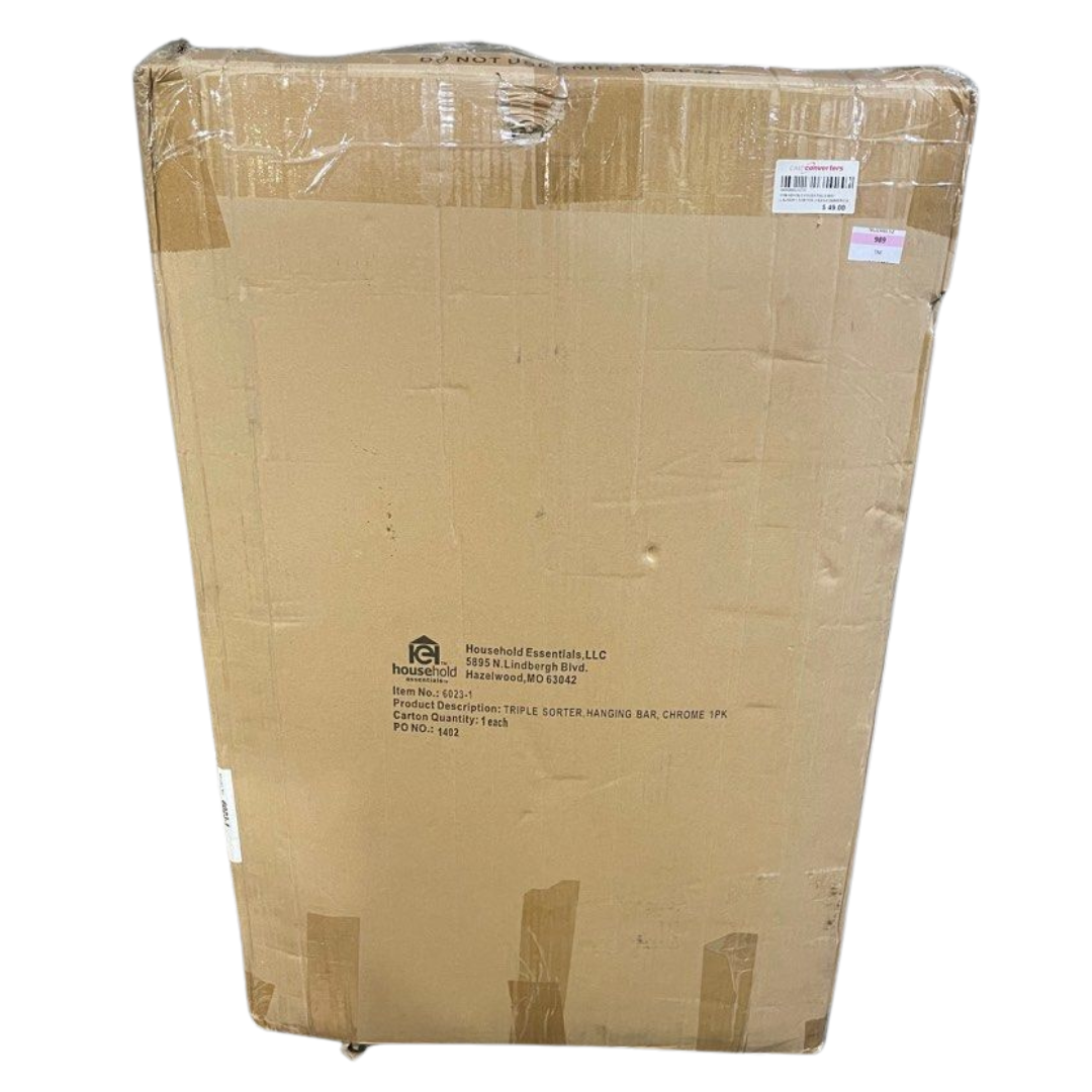 Household Essentials Commercial 3-Bag Laundry Sorter with Clothes Rack