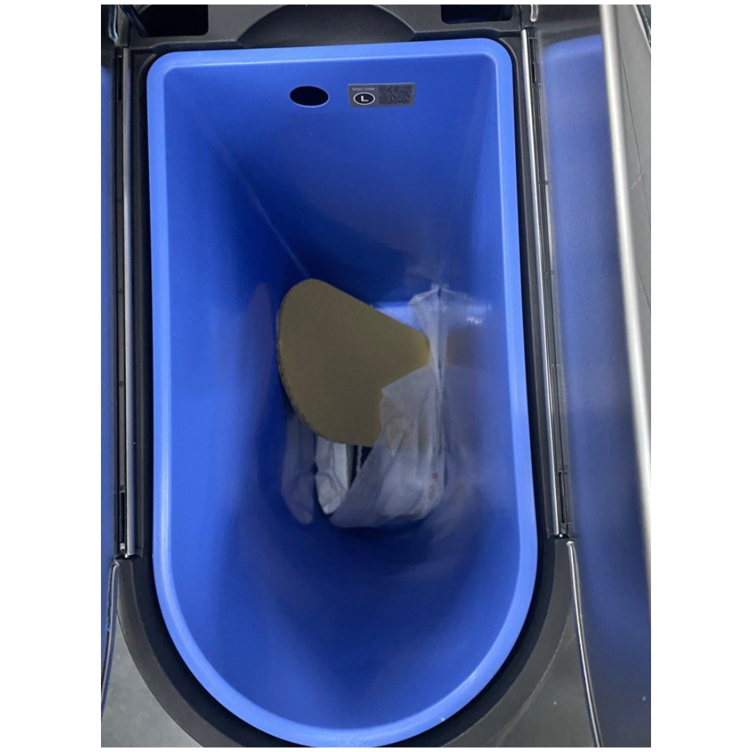 SIMPLE HUMAN 18 Liter / 4.8 Gallon Butterfly Lid Kitchen Step Trash Can, Brushed Stainless Steel