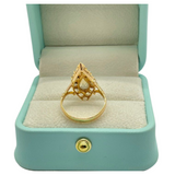 750 Yellow Gold Intan Diamond Ring