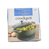 Crock-Pot Artisan Round Enameled Cast Iron Dutch Oven, 5-Quart