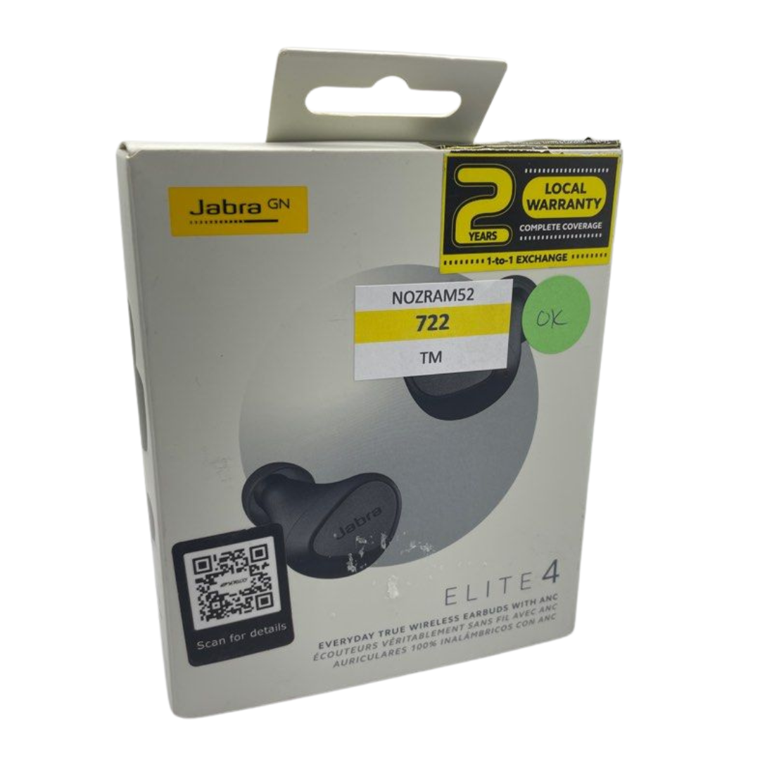 Jabra Elite 4 Wireless Earbuds, Active Noise Cancelling