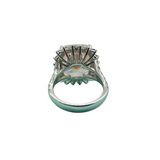 18K White Gold Lab-Grown Pink Diamond Ring w/Cert