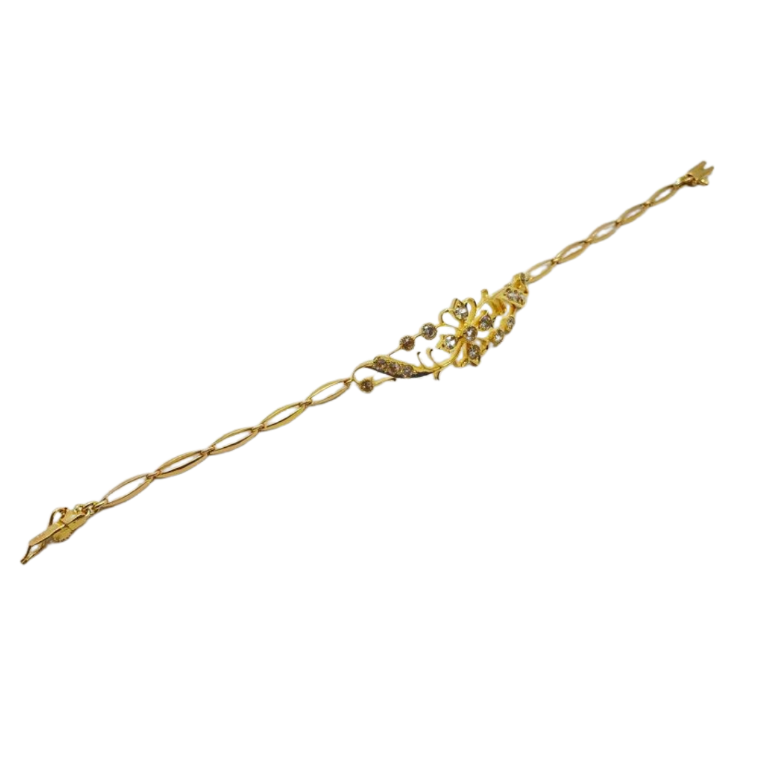 20K Yellow Gold Diamond Bracelet