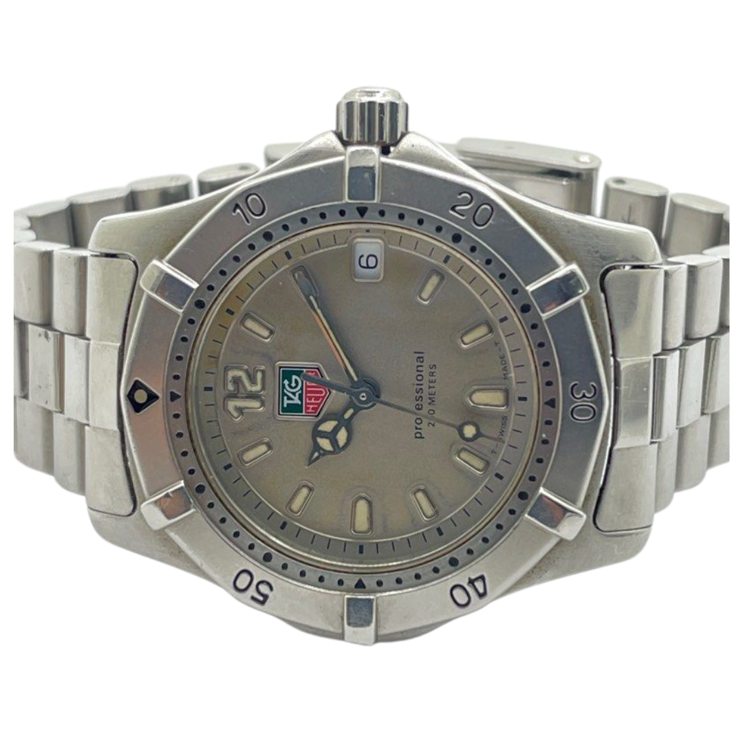 Tag Heuer Professional 2000 38mm Grey Dial Quartz Watch WK1212